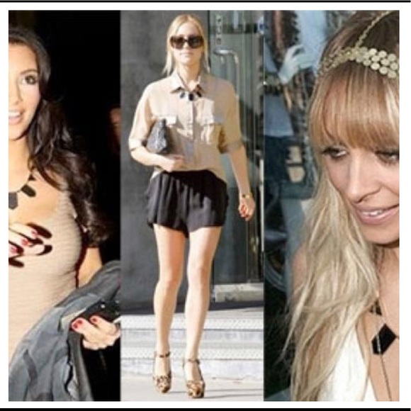 House of Harlow 1960 leather station necklace - Picture 7 of 8